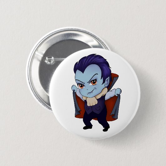 Badge Rond 5 Cm Chibi Vampire (Devant & derrière)