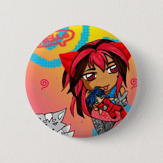 Badge Rond 5 Cm chibicandy (Devant)