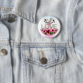Badge Rond 5 Cm Chic Salutations : Hello Love Button (En situation)