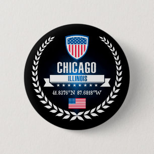 Badge Rond 5 Cm Chicago