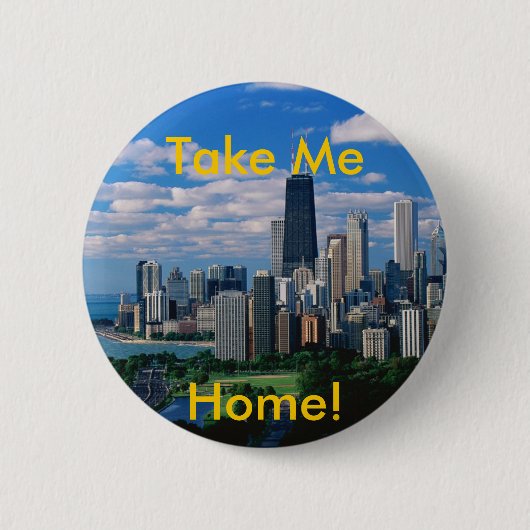 Badge Rond 5 Cm Chicago absente (Devant)