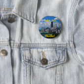 Badge Rond 5 Cm Chicago absente (En situation)