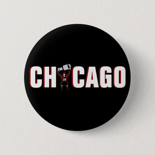Badge Rond 5 Cm Chicago Blackhawks : Champions de la Coupe Stanley (Devant)