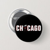 Badge Rond 5 Cm Chicago Blackhawks : Champions de la Coupe Stanley (Devant & derrière)