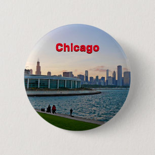 Badge Rond 5 Cm Chicago Pin