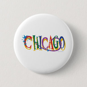 Badge Rond 5 Cm Chicago Stars