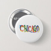 Badge Rond 5 Cm Chicago Stars (Devant & derrière)