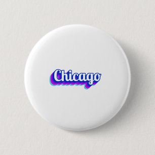 Badge Rond 5 Cm Chicago vintage