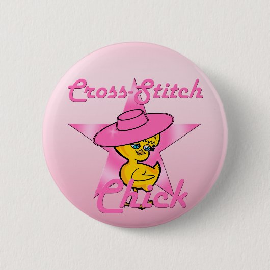 Badge Rond 5 Cm Chick croisé #8 (Devant)