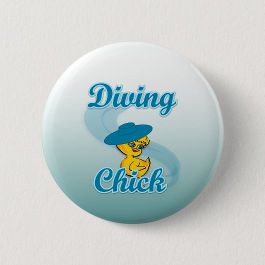 Badge Rond 5 Cm Chick de plongée #3 (Devant)