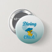 Badge Rond 5 Cm Chick de plongée #3 (Devant & derrière)