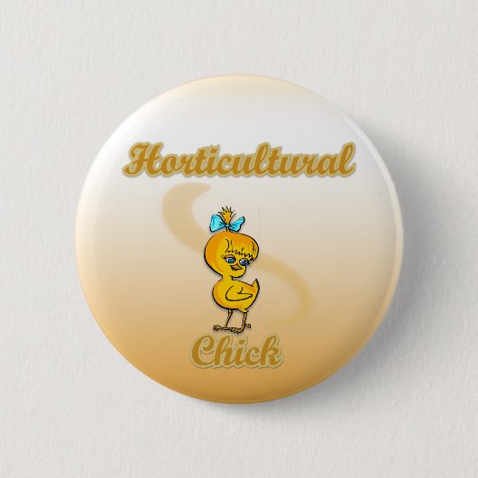 Badge Rond 5 Cm Chick horticole (Devant)