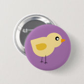 Badge Rond 5 Cm Chick mignon (Devant & derrière)