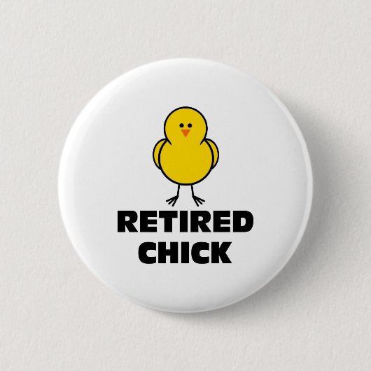 Badge Rond 5 Cm Chick retraité (Devant)