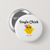 Badge Rond 5 Cm Chick simple (Devant & derrière)