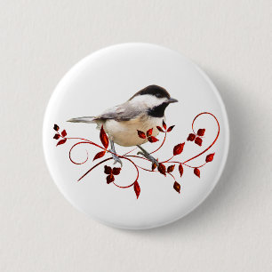 Badge Rond 5 Cm Chickadee