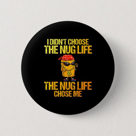 Badge Rond 5 Cm Chicken Nugget Art For Men Women Kids Chicken Nugg (Devant)