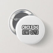Badge Rond 5 Cm Chicks Creg Kiwi Guys (Devant & derrière)