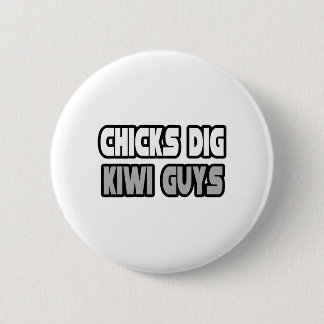 Badge Rond 5 Cm Chicks Creg Kiwi Guys
