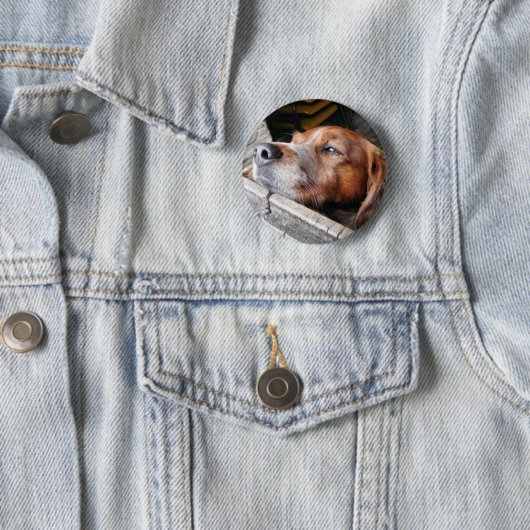 BADGE ROND 5 CM CHIEN (En situation)