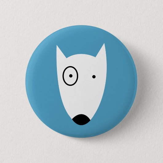 Badge Rond 5 Cm Chien (Devant)