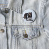 Badge Rond 5 Cm Chien (En situation)