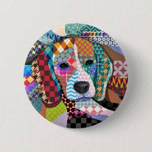 Badge Rond 5 Cm Chien beagle 161