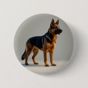 Badge Rond 5 Cm Chien berger allemand