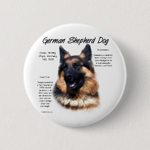 Badge Rond 5 Cm Chien berger allemand (longhair) Conception de l'h