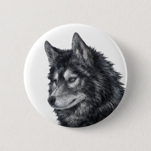 Badge Rond 5 Cm Chien de Balto (Devant)