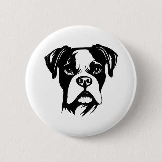 Badge Rond 5 Cm Chien de boîte (Devant)