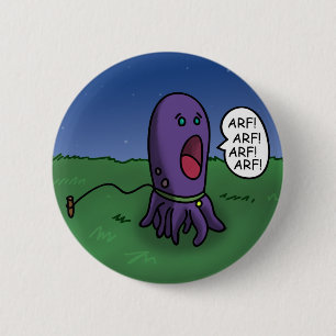 Badge Rond 5 Cm Chien de calmar