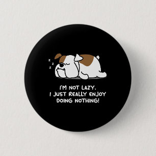 Badge Rond 5 Cm Chien de chien roux anglais Bulldog