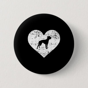 Badge Rond 5 Cm Chien de coeur américain de Bulldog