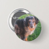 Badge Rond 5 Cm Chien de Kodi (Devant & derrière)