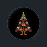 Badge Rond 5 Cm Chien de phoque des Caraïbes Santa Hat Christmas T<br><div class="desc">Caraibes Moine Phoque Chien Santa Hat Arbre de Noël Jeu de Noël Pyjama</div>