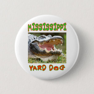 BADGE ROND 5 CM CHIEN DE YARD MISSISSIPPI