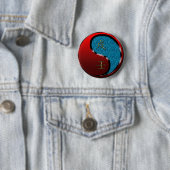 Badge Rond 5 Cm Chien d'eau (En situation)