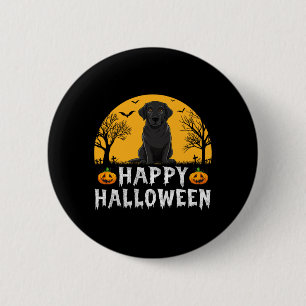 Badge Rond 5 Cm Chien Labrador Noir Hommes Femmes Enfants Joyeux H