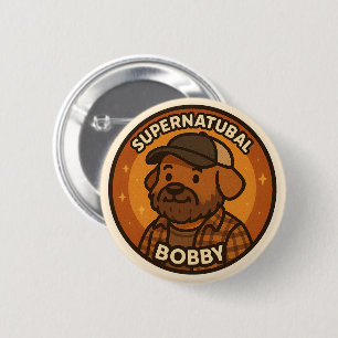 Badge Rond 5 Cm Chien surnaturel - Bobby