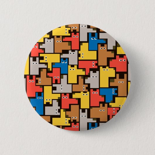 Badge Rond 5 Cm Chiens (Devant)