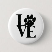 Badge Rond 5 Cm Chiens Aiment Chiens (Devant)