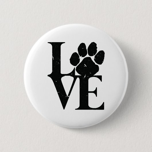 Badge Rond 5 Cm Chiens Aiment Chiens (Devant)
