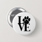 Badge Rond 5 Cm Chiens Aiment Chiens (Devant & derrière)