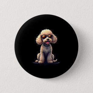 Badge Rond 5 Cm Chiens Amoureux des animaux de canicules amusants