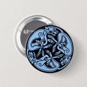Badge Rond 5 Cm Chiens celtes (Devant & derrière)