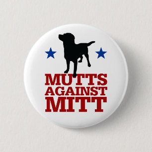 Badge Rond 5 Cm Chiens contre le gant