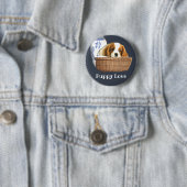 Badge Rond 5 Cm Chiens de chiots (En situation)
