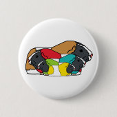 Badge Rond 5 Cm Chiens de Guinée (Devant)
