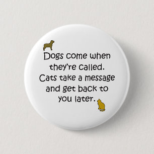 Badge Rond 5 Cm Chiens et chats